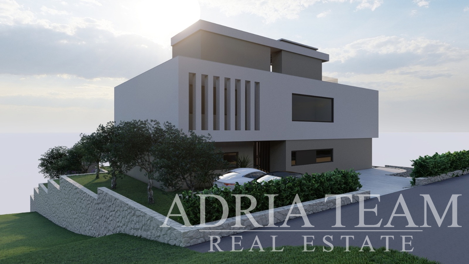 LUXURY VILLA, NEW CONSTRUCTION, 50 m FROM THE SEA - LOKVA ROGOZNICA, OMIŠ