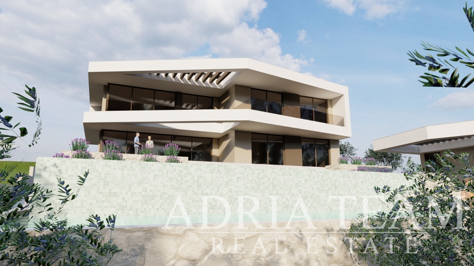 LUXURY VILLA, NEW CONSTRUCTION, 50 m FROM THE SEA - LOKVA ROGOZNICA, OMIŠ