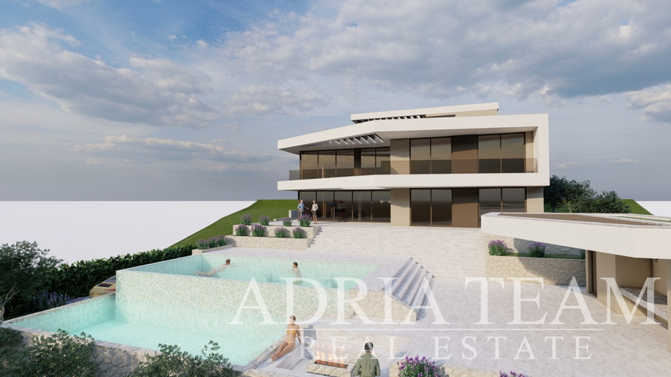 LUXURY VILLA, NEW CONSTRUCTION, 50 m FROM THE SEA - LOKVA ROGOZNICA, OMIŠ