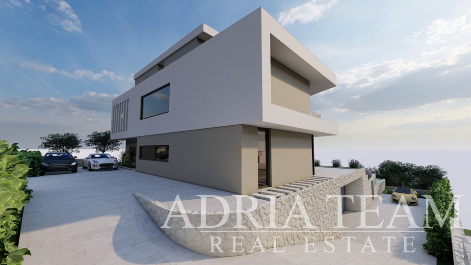 LUXURY VILLA, NEW CONSTRUCTION, 50 m FROM THE SEA - LOKVA ROGOZNICA, OMIŠ