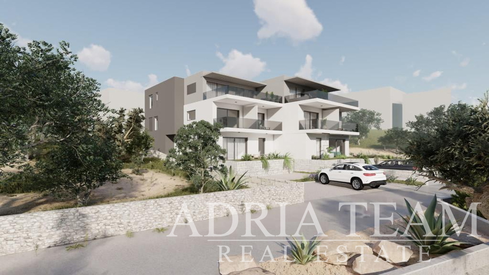 APARTMÁNY, PRVNÍ ŘADA K MOŘI - BRODARICA, ŠIBENIK