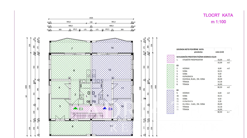 APARTMÁNY V BYTOVÉM DOMĚ V 1. PATŘE, NOVOSTAVBA - VIR