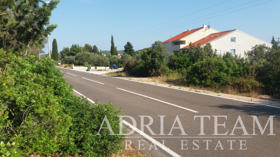 BUILDING LAND WITH SEA VIEW, 190 m FROM THE SEA, PAŠMAN - ŽDRELAC