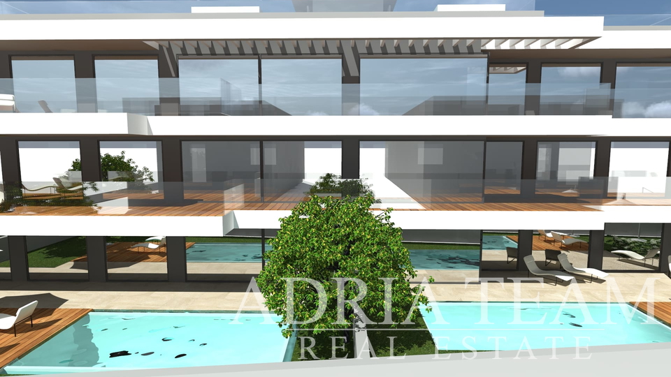 LUXURY APARTMENTS BY THE BEACH! EXCELLENT LOCATION! SECOND ROW TO THE SEA, PRIVLAKA - ZADAR