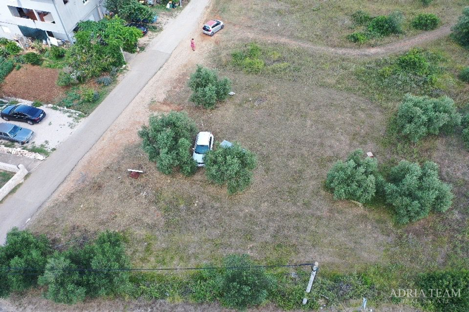 GRAĐEVINSKO ZEMLJIŠTE S POGLEDOM NA MORE, 200 m OD MORA, MRLJANE - PAŠMAN