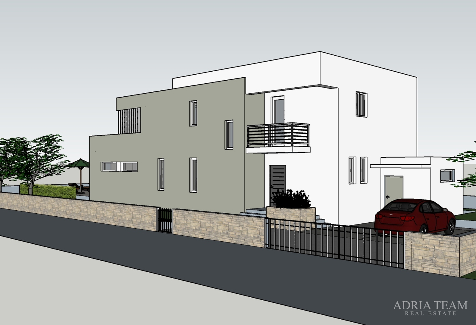 GRAĐEVINSKO ZEMLJIŠTE S DOZVOLOM ZA VILU S BAZENOM, LJUBAČ - RAŽANAC