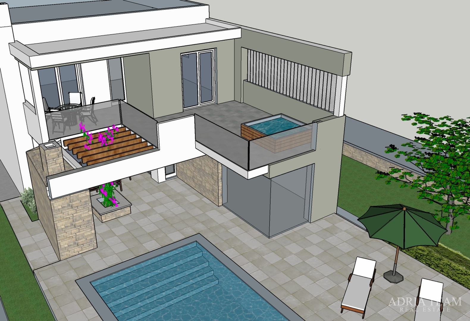 GRAĐEVINSKO ZEMLJIŠTE S DOZVOLOM ZA VILU S BAZENOM, LJUBAČ - RAŽANAC