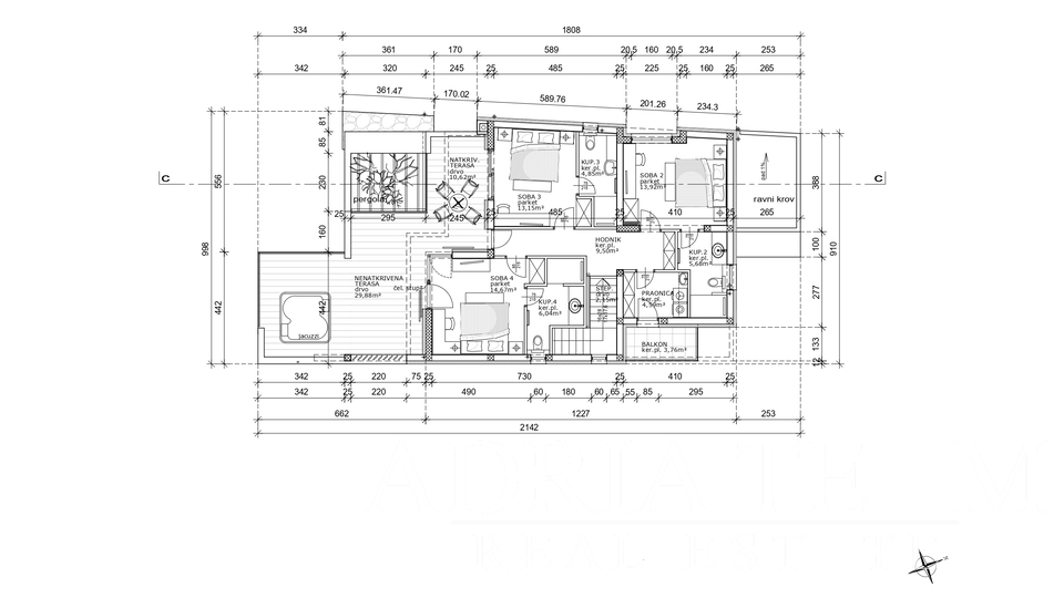 BUILDING LAND WITH PERMIT FOR VILLA WITH POOL, LJUBAČ - RAŽANAC