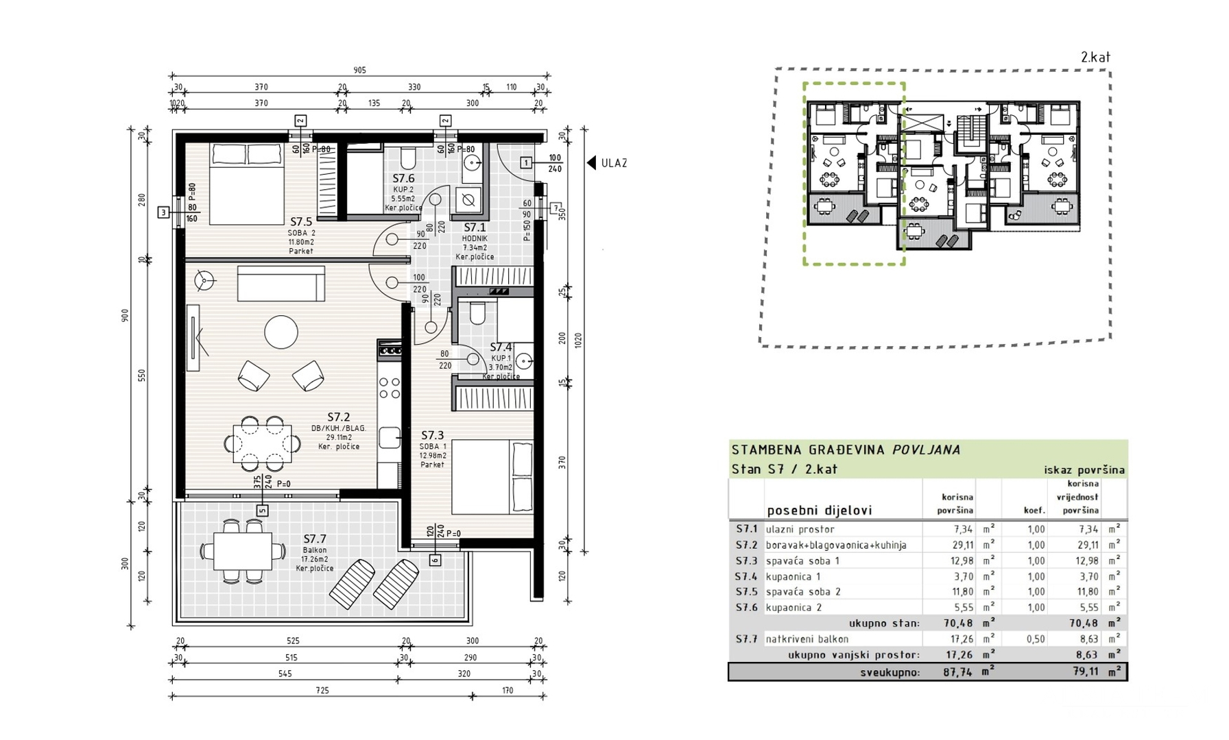 MODERNI APARTMANI U NOVOGRADNJI - POVLJANA, PAG (ZAPAD)