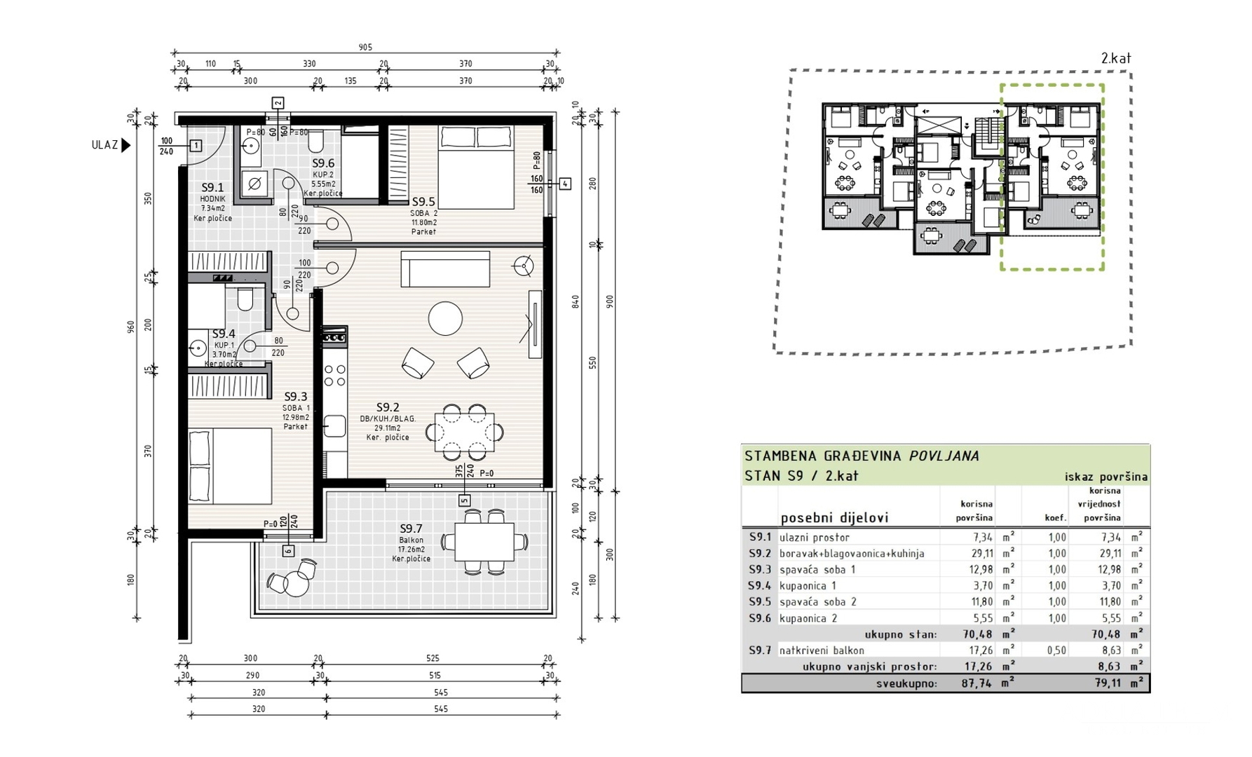MODERNI APARTMANI U NOVOGRADNJI - POVLJANA, PAG (ZAPAD)