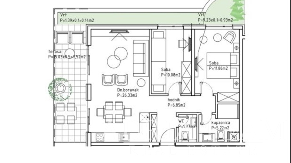 NOVINKA NA TRHU!!! BUDOVA 1 - LUXUSNÍ APARTMÁNY S OTEVŘENÝM VÝHLEDEM NA MOŘE! MAKARSKÁ