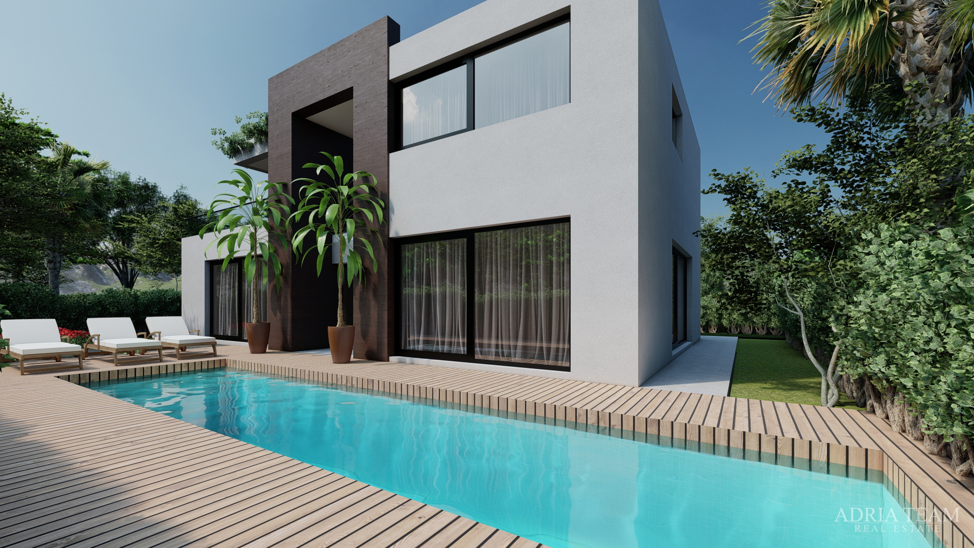 MODERN VILLA 150 m FROM THE SEA, NEW CONSTRUCTION - PRIVLAKA