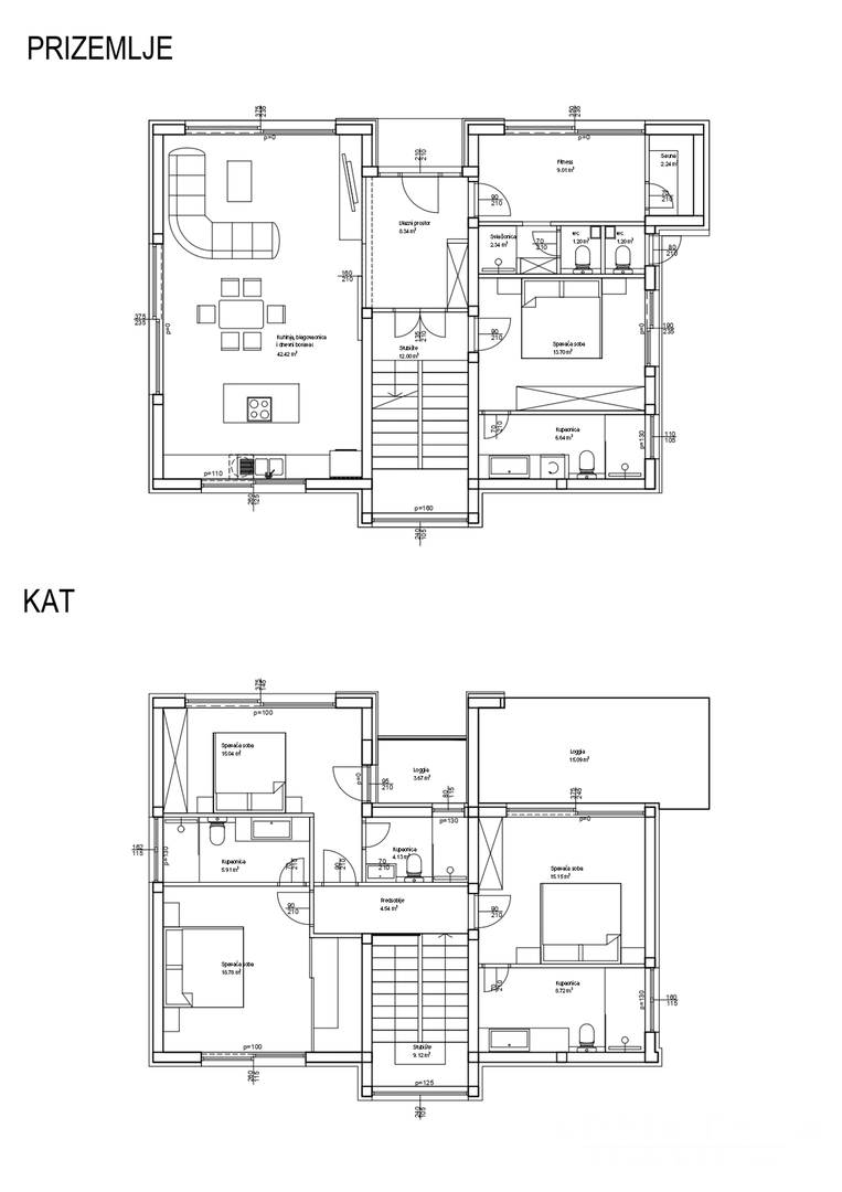 MODERN VILLA 150 m FROM THE SEA, NEW CONSTRUCTION - PRIVLAKA