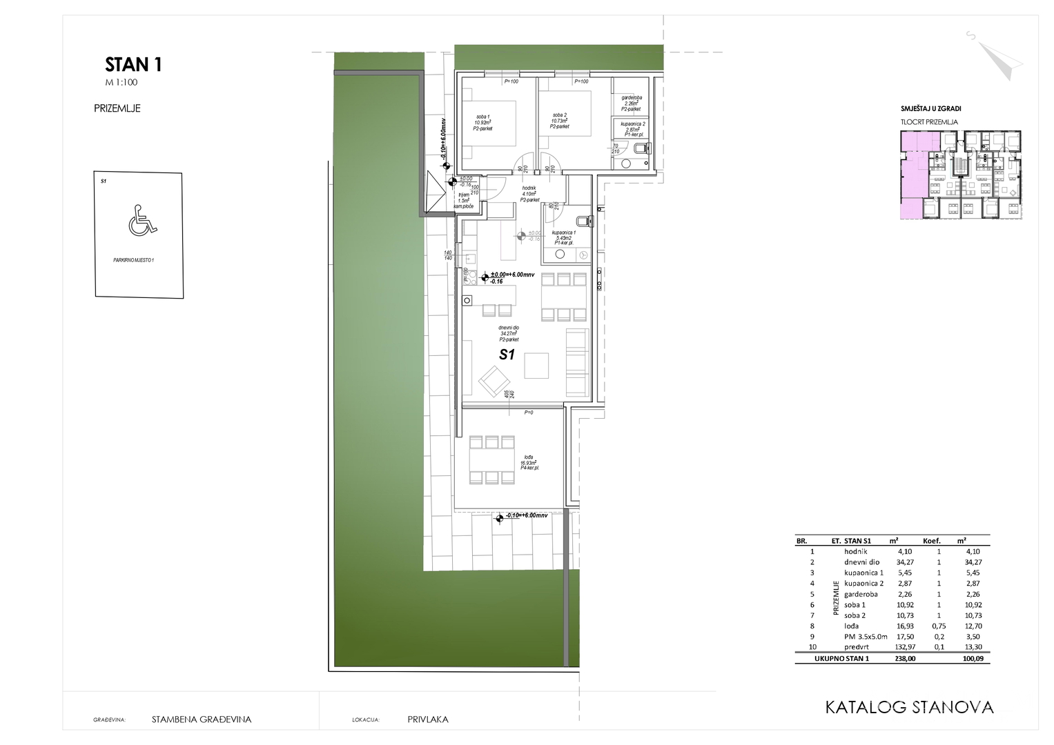 ONE-STOREY AND MULTI-STOREY APARTMENTS IN RESIDENTIAL BUILDING, NEW CONSTRUCTION, 150 m FROM SEA - PRIVLAKA