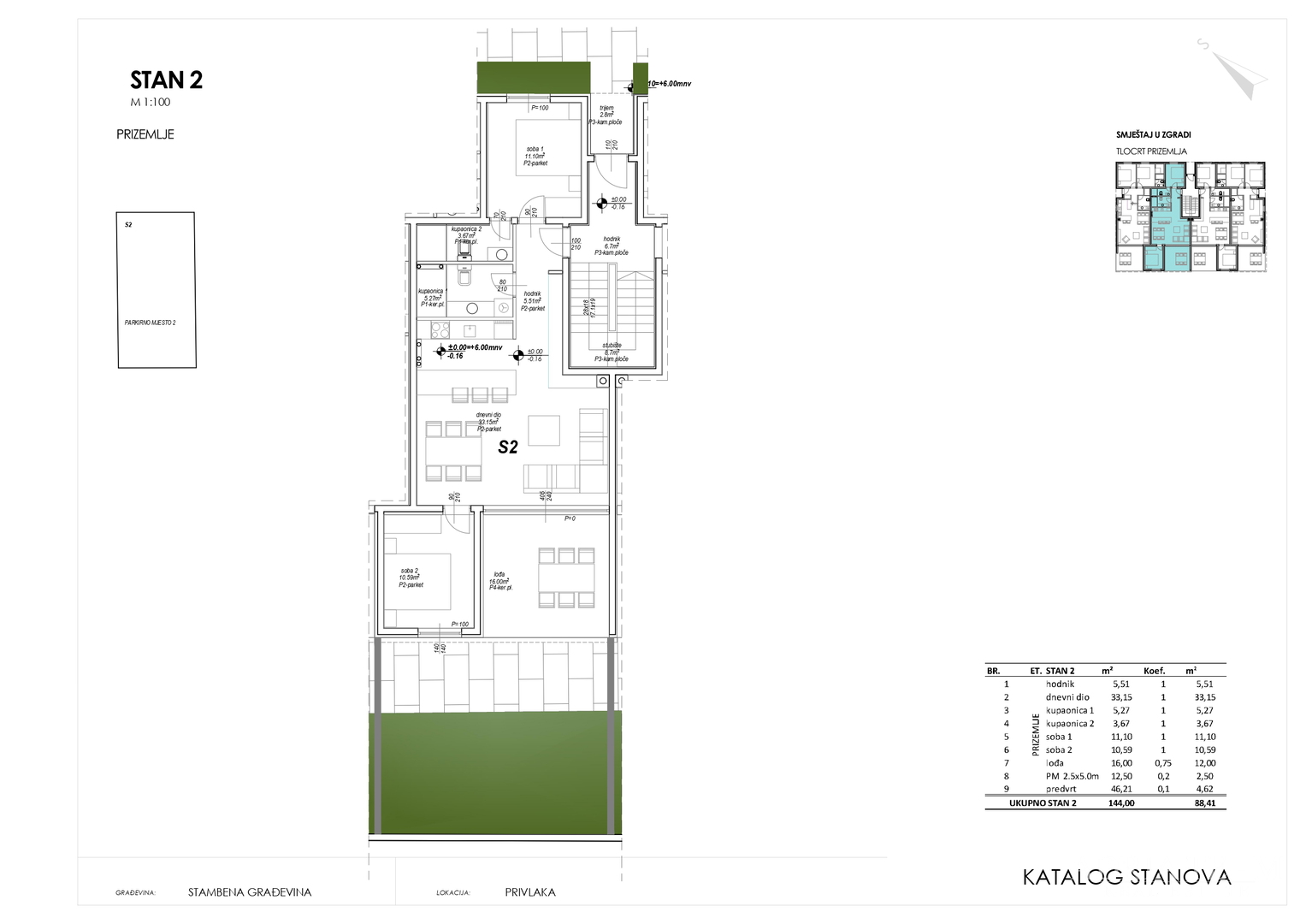 ONE-STOREY AND MULTI-STOREY APARTMENTS IN RESIDENTIAL BUILDING, NEW CONSTRUCTION, 150 m FROM SEA - PRIVLAKA
