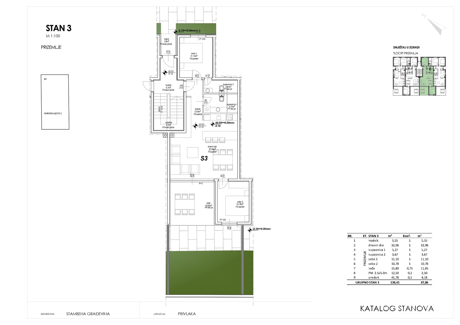 ONE-STOREY AND MULTI-STOREY APARTMENTS IN RESIDENTIAL BUILDING, NEW CONSTRUCTION, 150 m FROM SEA - PRIVLAKA