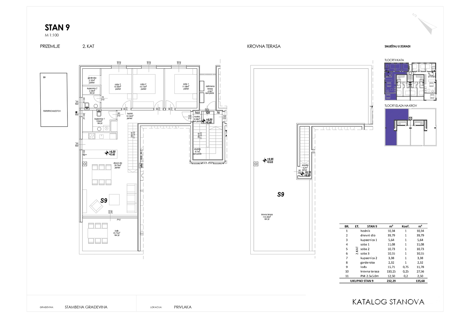ONE-STOREY AND MULTI-STOREY APARTMENTS IN RESIDENTIAL BUILDING, NEW CONSTRUCTION, 150 m FROM SEA - PRIVLAKA