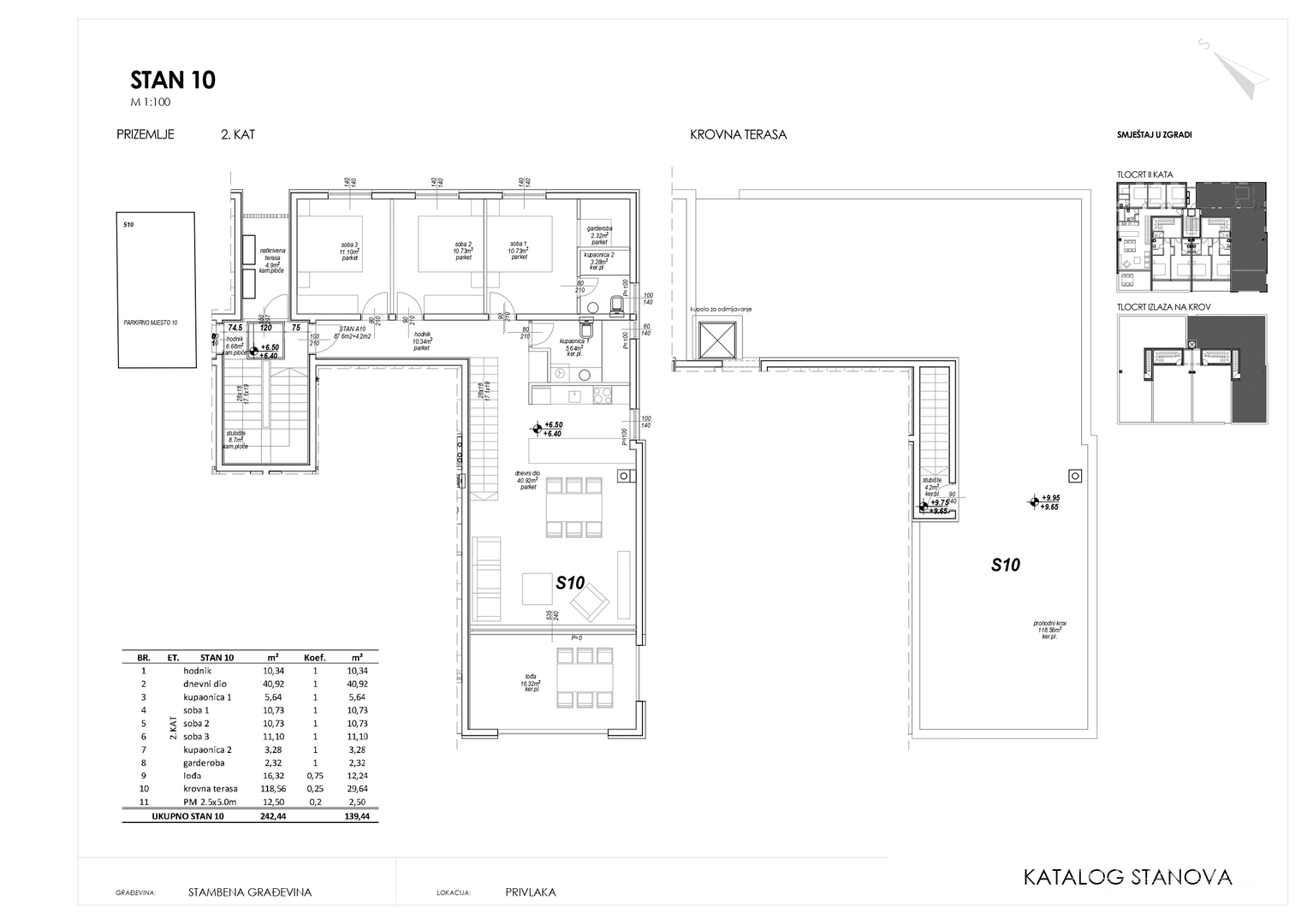 ONE-STOREY AND MULTI-STOREY APARTMENTS IN RESIDENTIAL BUILDING, NEW CONSTRUCTION, 150 m FROM SEA - PRIVLAKA