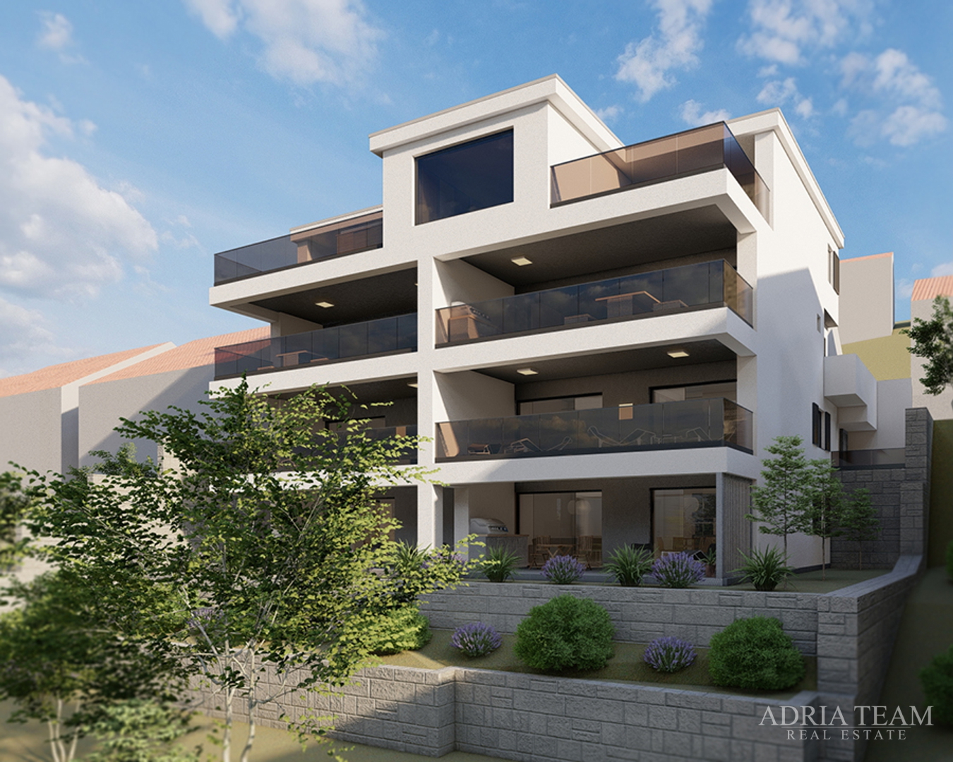 APARTMENTS, FIRST ROW TO THE SEA, NEW CONSTRUCTION - DRAGE