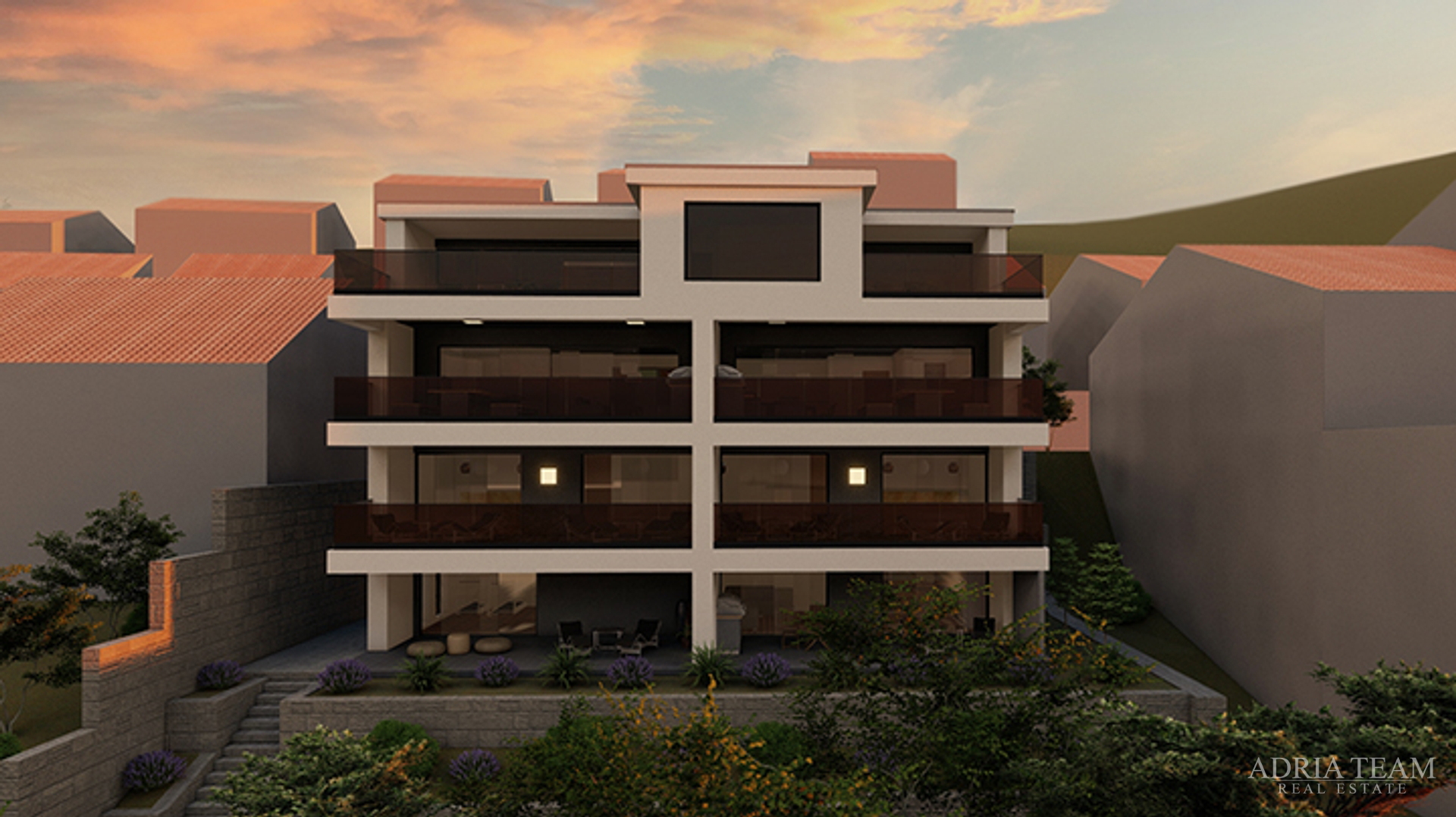 APARTMENTS, FIRST ROW TO THE SEA, NEW CONSTRUCTION - DRAGE