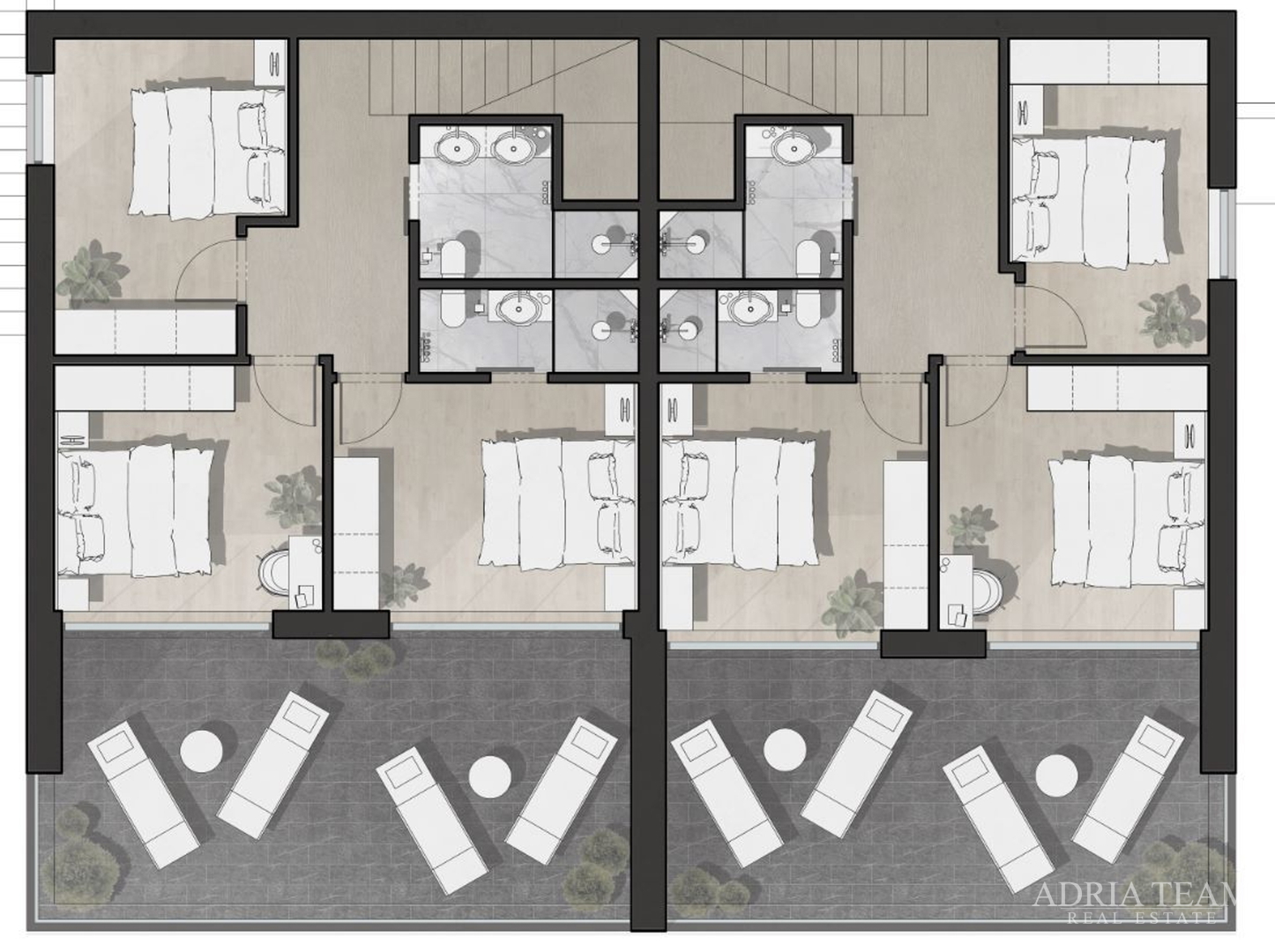 APARTMENTS, FIRST ROW TO THE SEA, NEW CONSTRUCTION - DRAGE