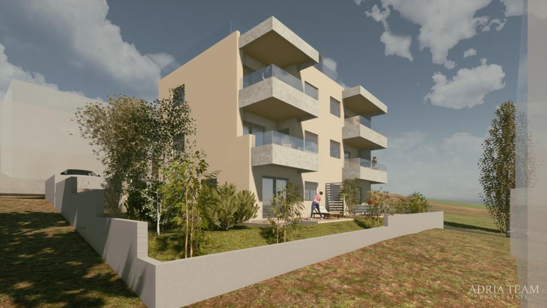 APARTMENTS IN A RESIDENTIAL BUILDING IN A NEW DEVELOPMENT, BEAUTIFUL VIEW, 45 m FROM THE SEA - VINJERAC