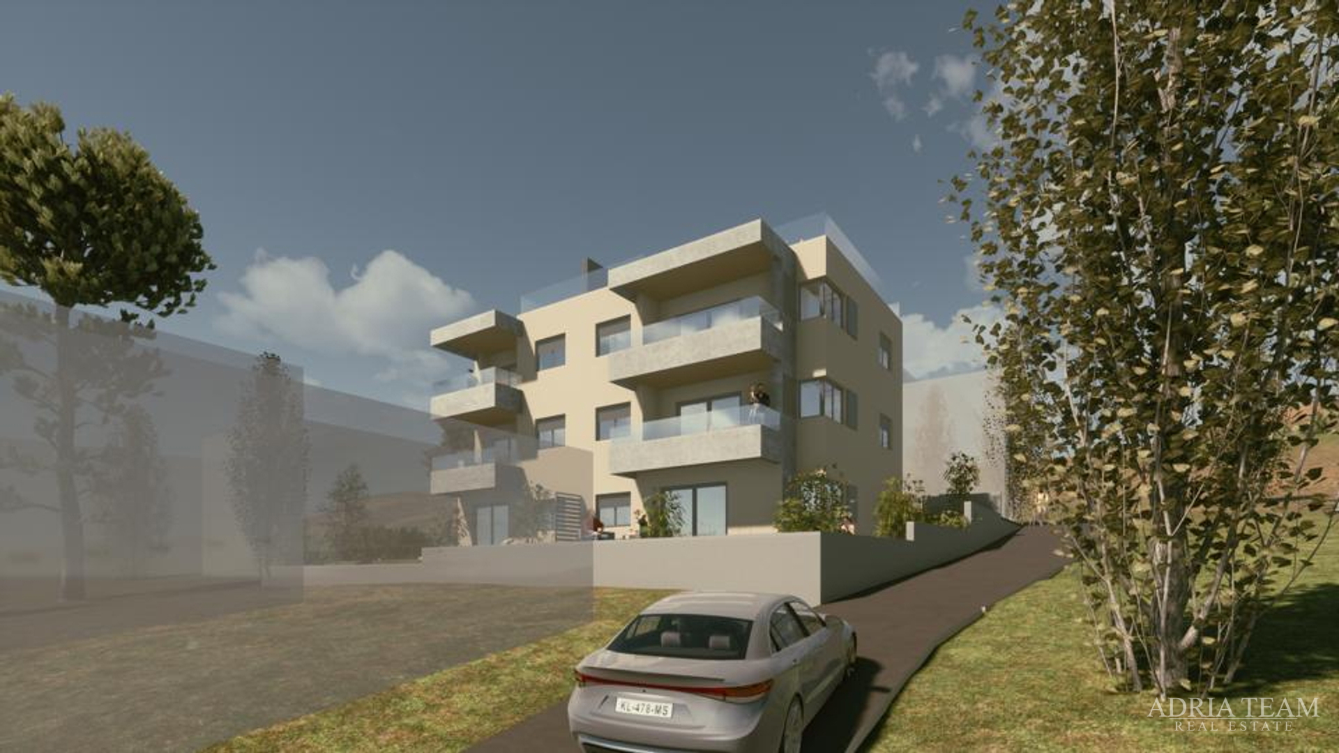 APARTMENTS IN A RESIDENTIAL BUILDING IN A NEW DEVELOPMENT, BEAUTIFUL VIEW, 45 m FROM THE SEA - VINJERAC