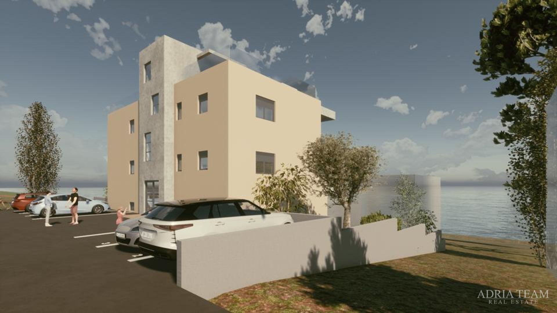 APARTMENTS IN A RESIDENTIAL BUILDING IN A NEW DEVELOPMENT, BEAUTIFUL VIEW, 45 m FROM THE SEA - VINJERAC
