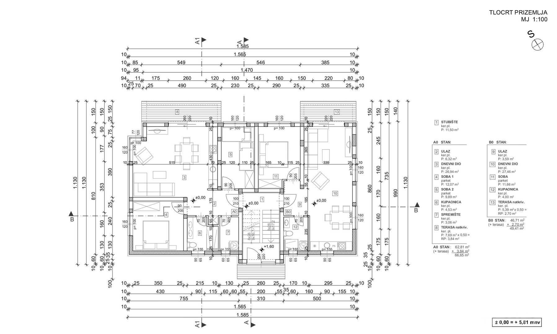 APARTMENTS IN A RESIDENTIAL BUILDING IN A NEW DEVELOPMENT, BEAUTIFUL VIEW, 45 m FROM THE SEA - VINJERAC
