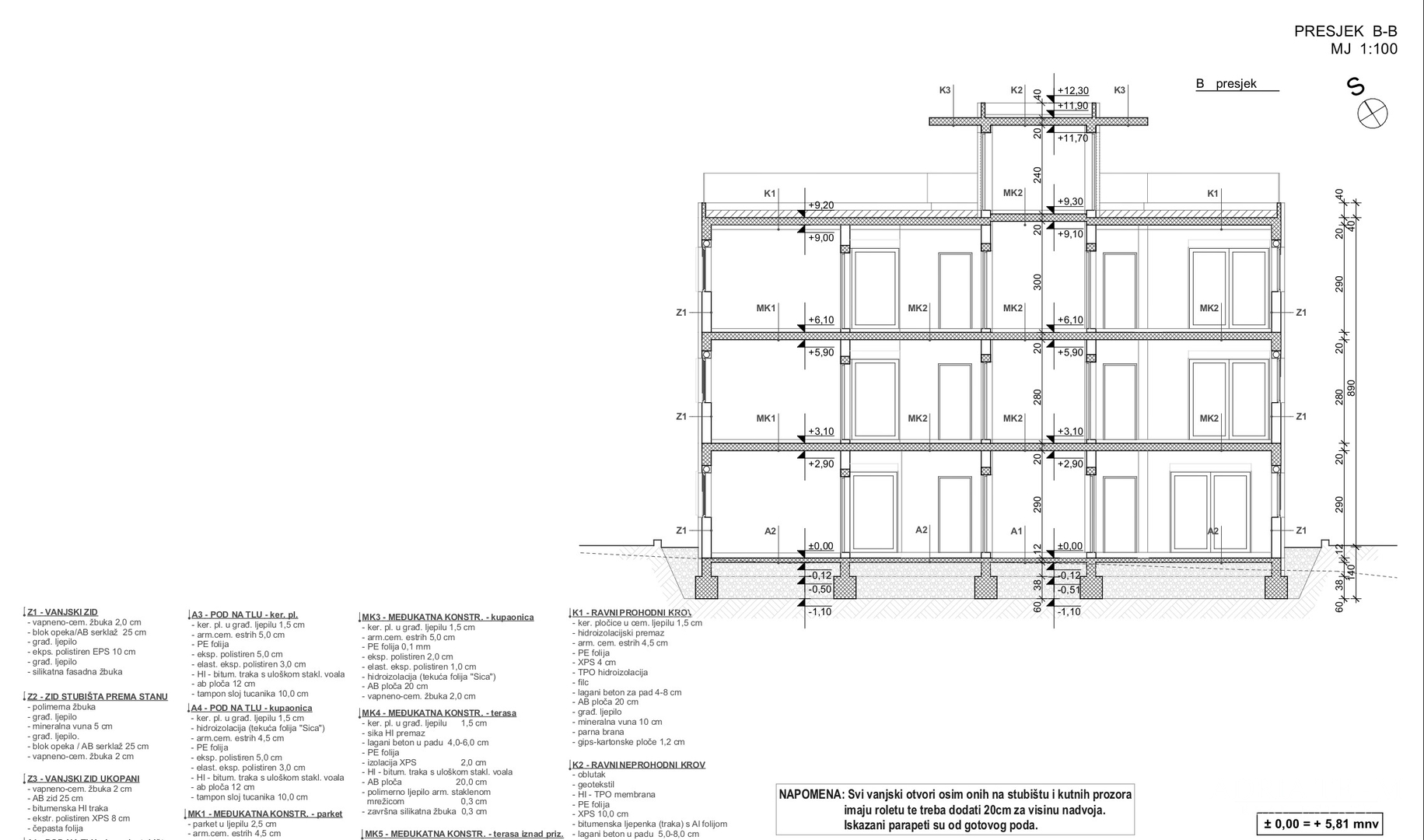 APARTMENTS IN A RESIDENTIAL BUILDING IN A NEW DEVELOPMENT, BEAUTIFUL VIEW, 45 m FROM THE SEA - VINJERAC