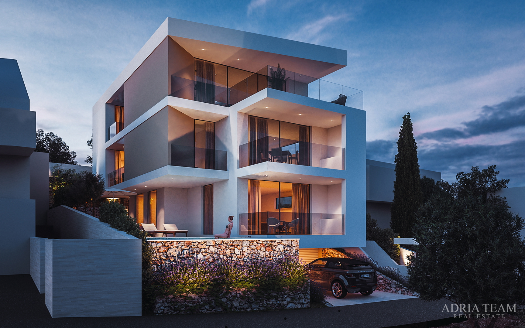 APARTMANI U VILI NA BREŽULJKU, POGLED NA MORE - ROGOZNICA