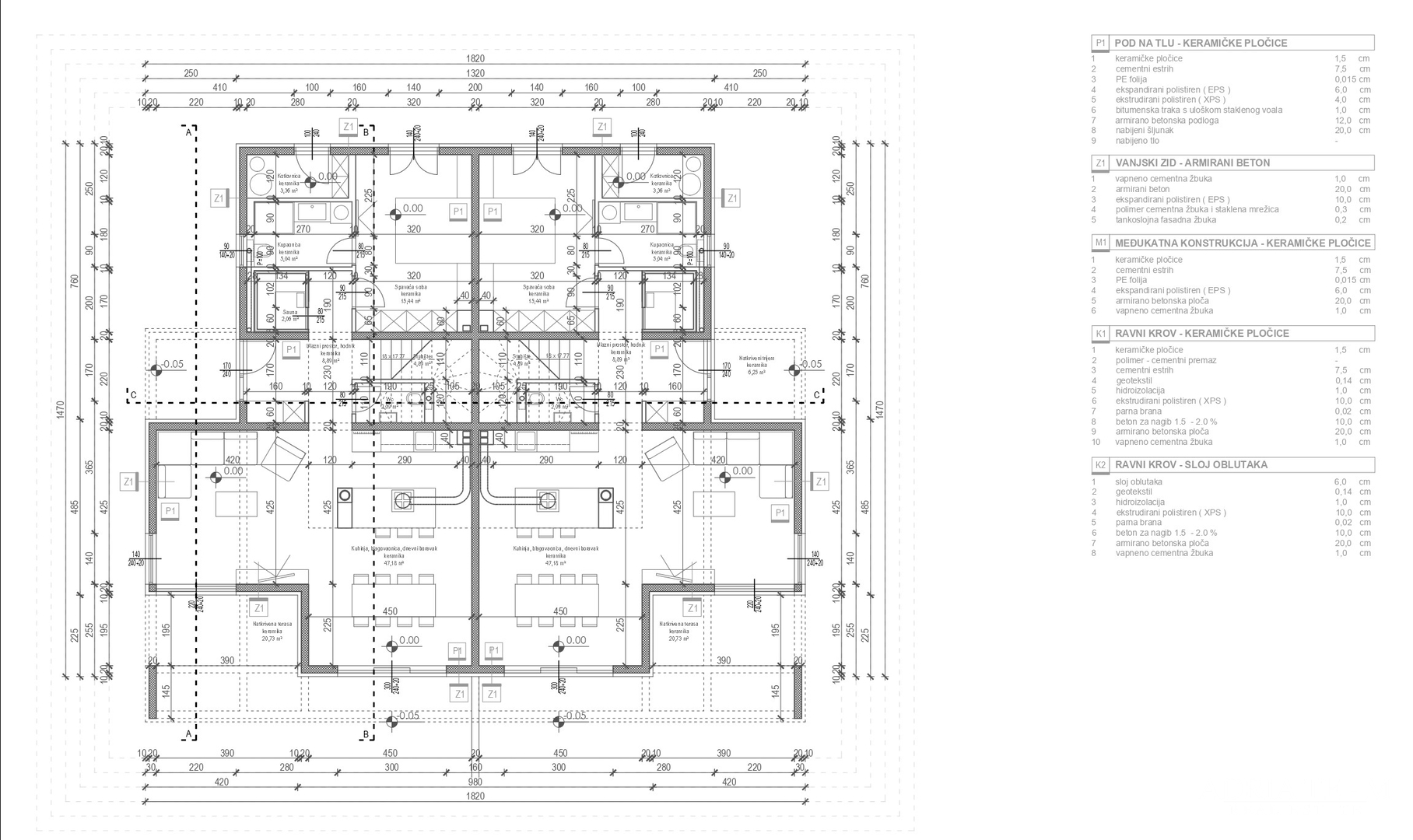 Half of a house with a swimming pool - Debeljak