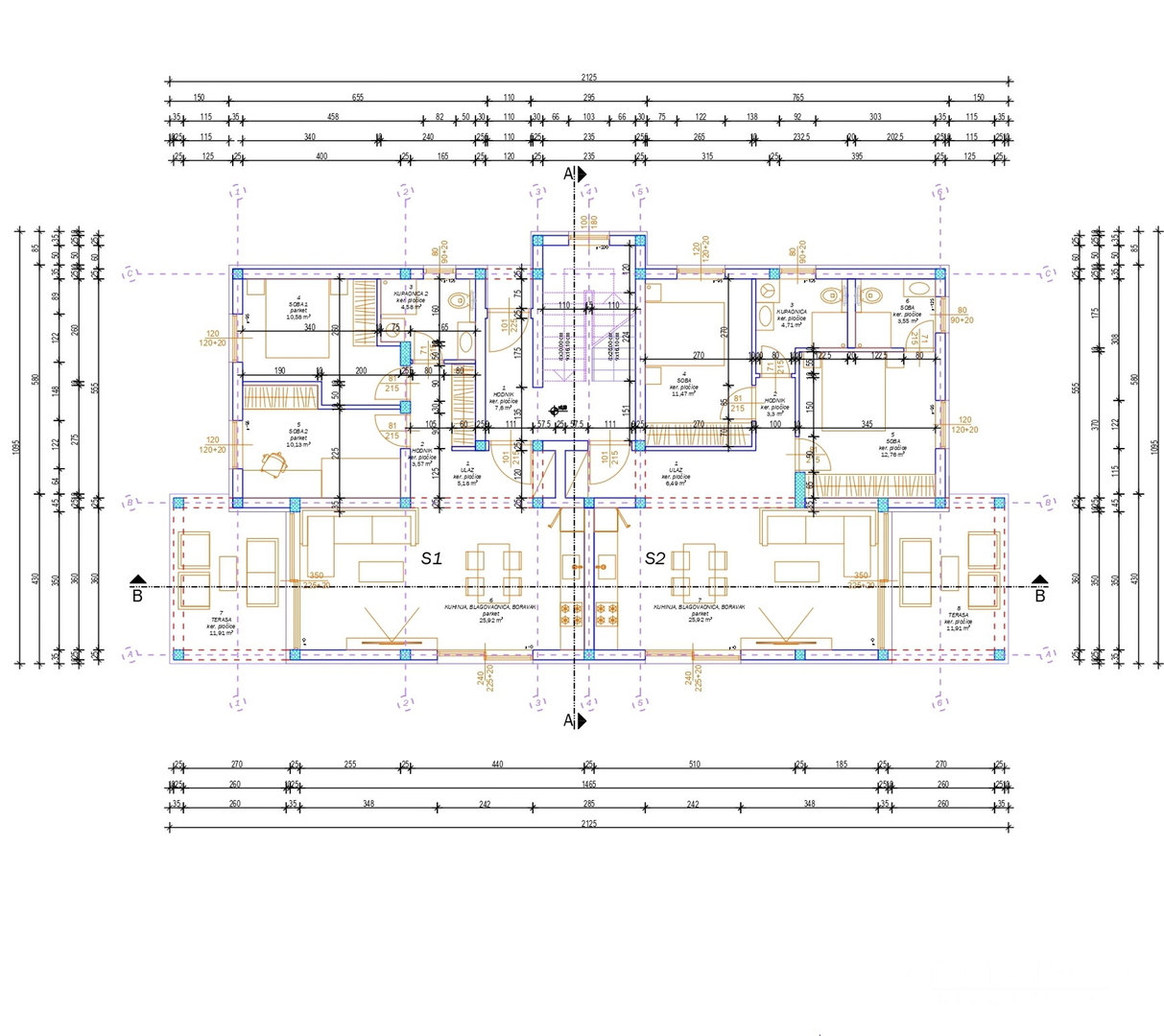 APARTMANI U BLIZINI PLAŽE, ZGRADA 2. NOVOGRADNJA, 150 m OD MORA - PRIVLAKA