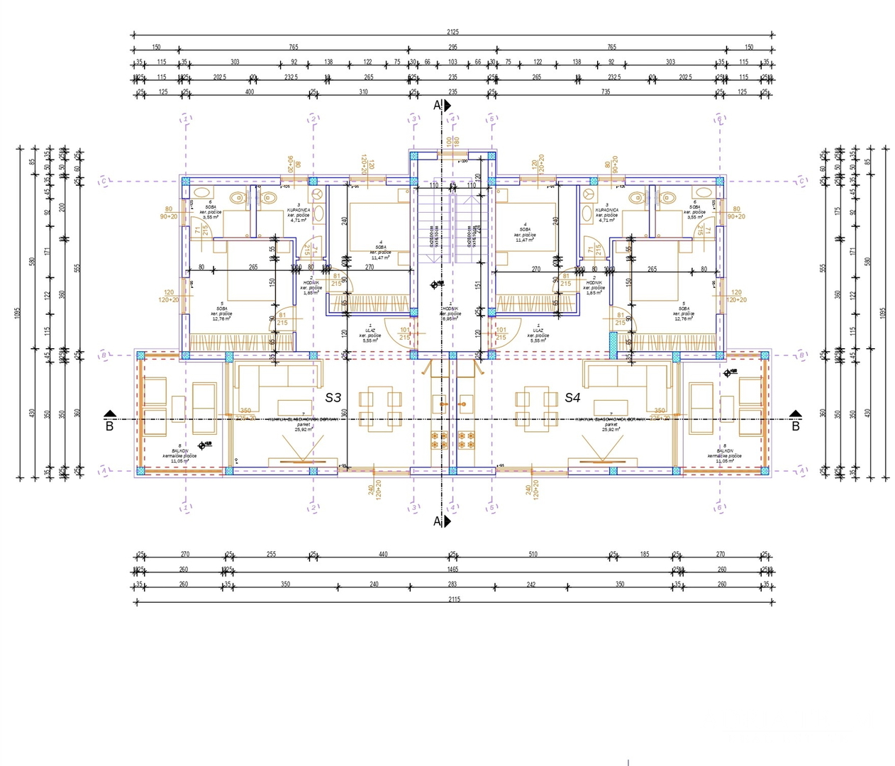 APARTMANI U BLIZINI PLAŽE, ZGRADA 2. NOVOGRADNJA, 150 m OD MORA - PRIVLAKA