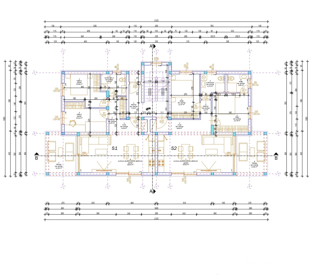 APARTMANI U BLIZINI PLAŽE, ZGRADA 2. NOVOGRADNJA, 150 m OD MORA - PRIVLAKA