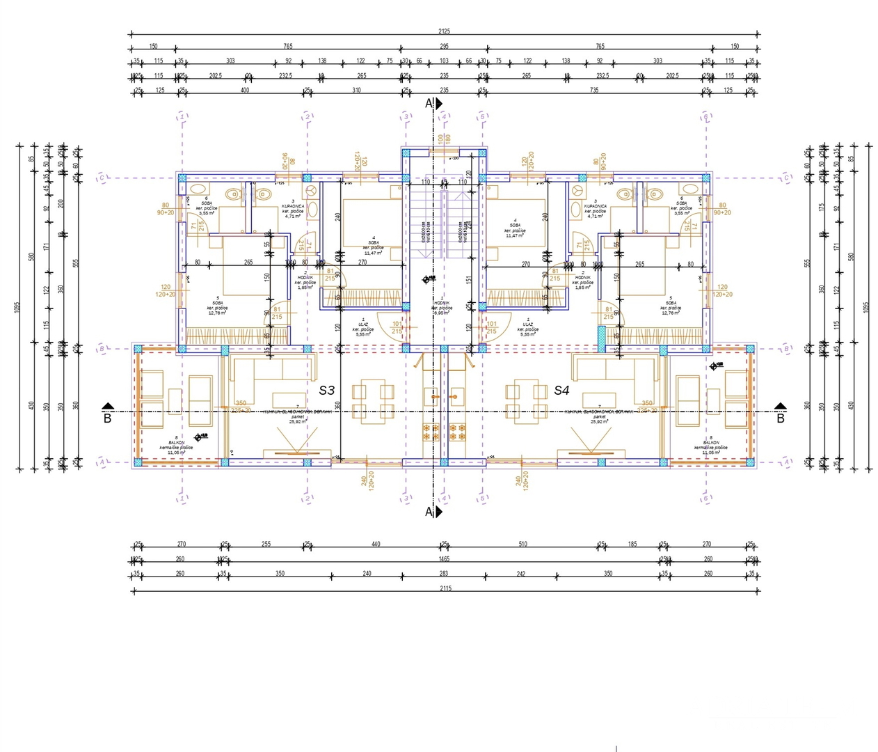 APARTMANI U BLIZINI PLAŽE, ZGRADA 2. NOVOGRADNJA, 150 m OD MORA - PRIVLAKA