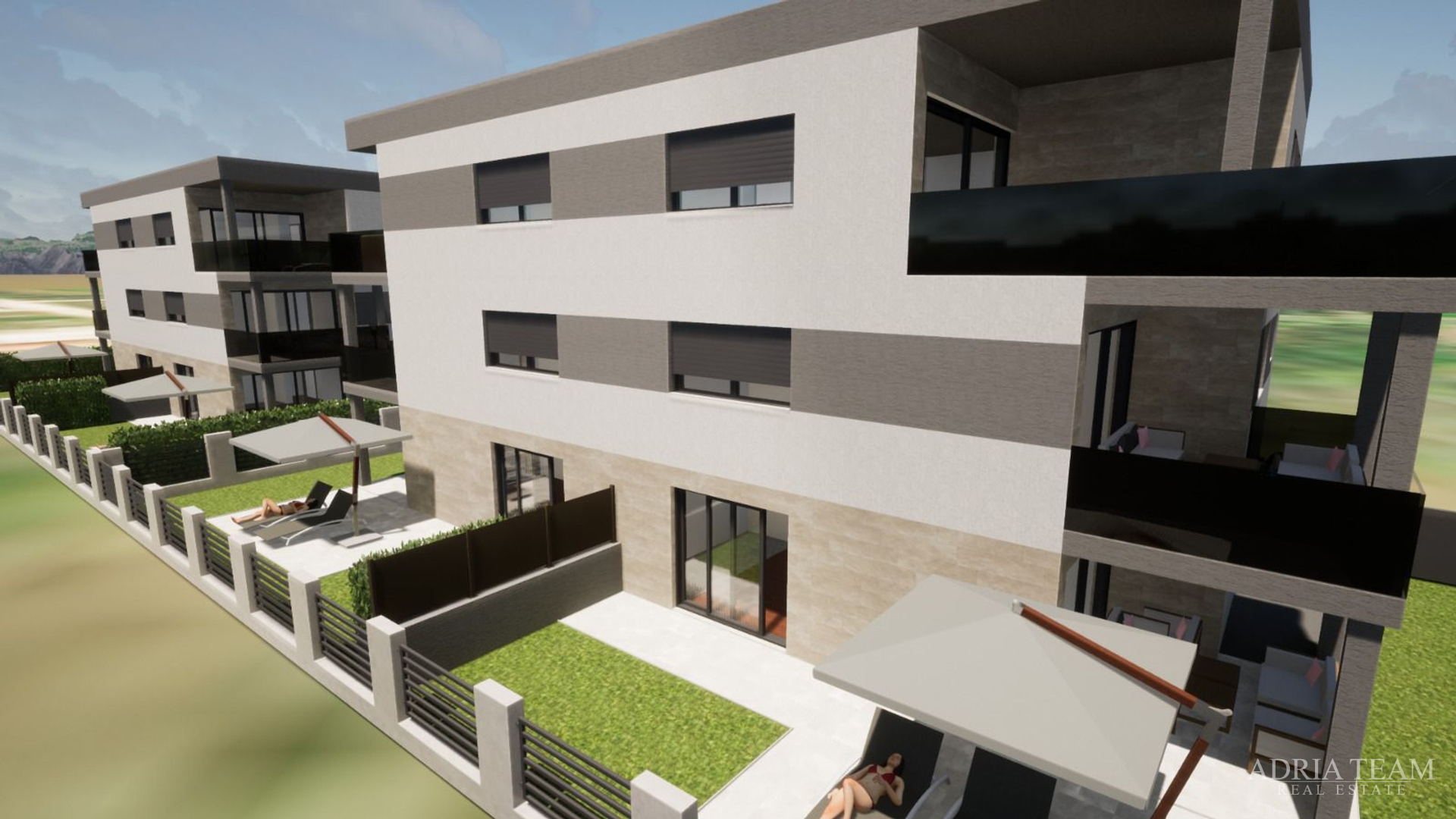 APARTMENT NEAR THE BEACH, NEW CONSTRUCTION, 150 m FROM THE SEA - PRIVLAKA