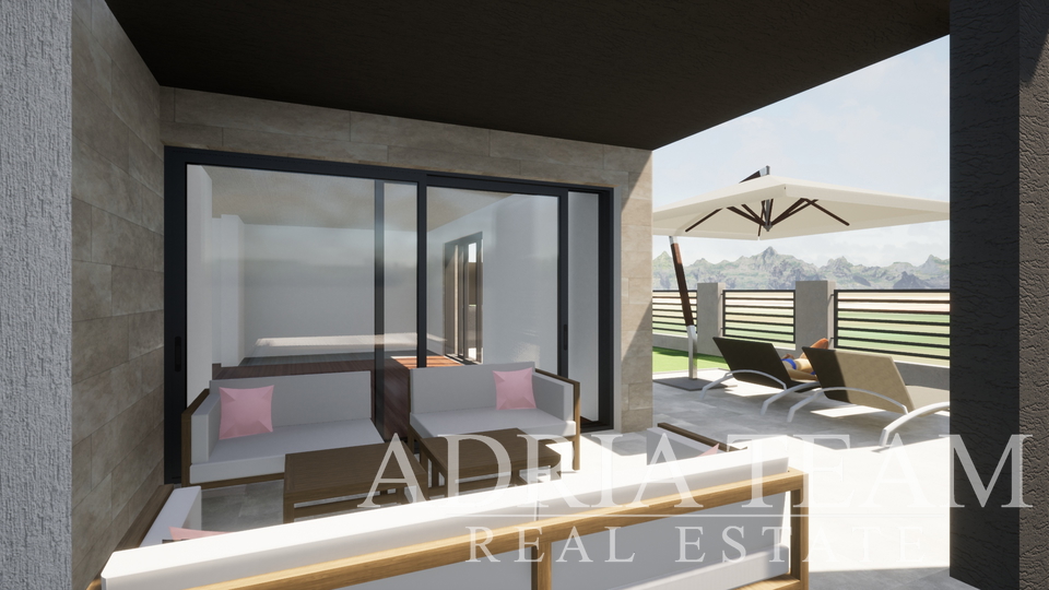 APARTMAN U BLIZINI PLAŽE, NOVOGRADNJA, 150 m OD MORA - PRIVLAKA