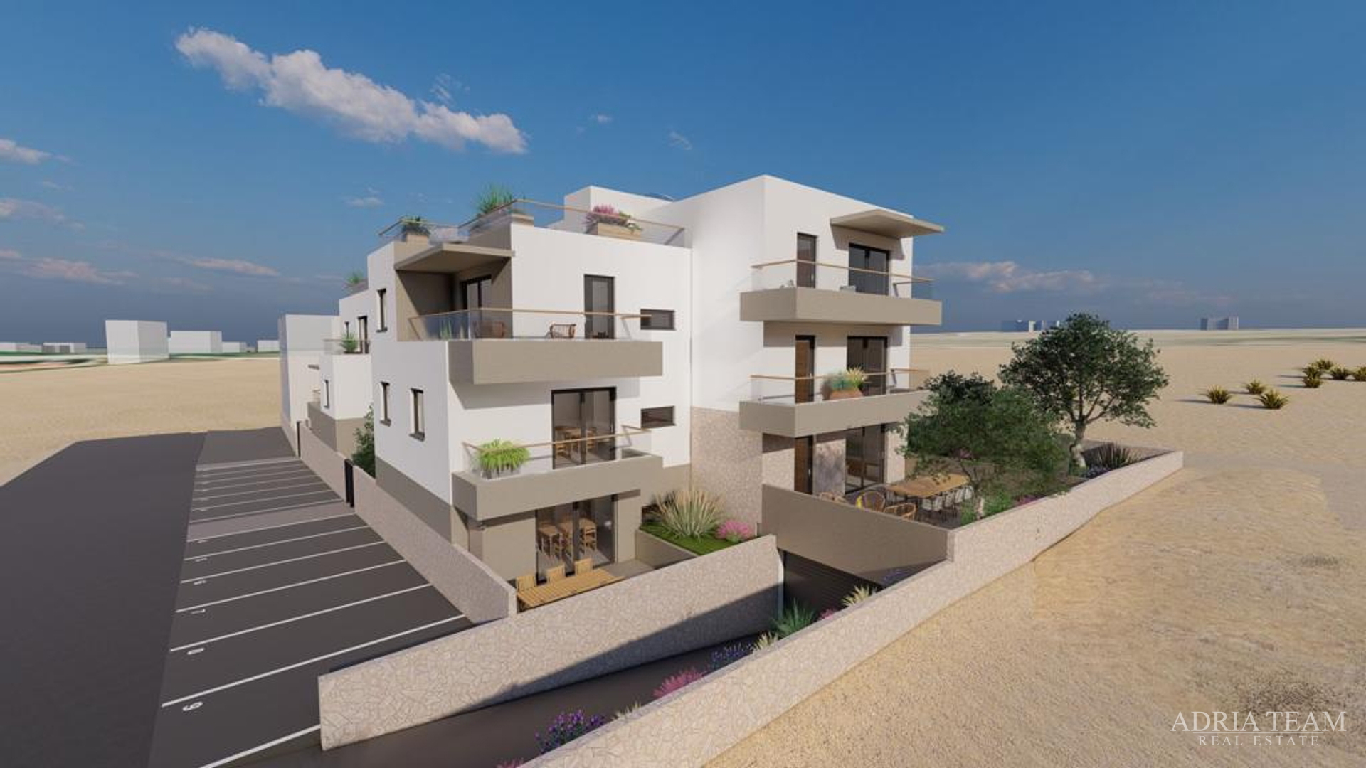 APARTMANI U STAMBENOJ ZGRADI U NOVOGRADNJI - POVLJANA, PAG