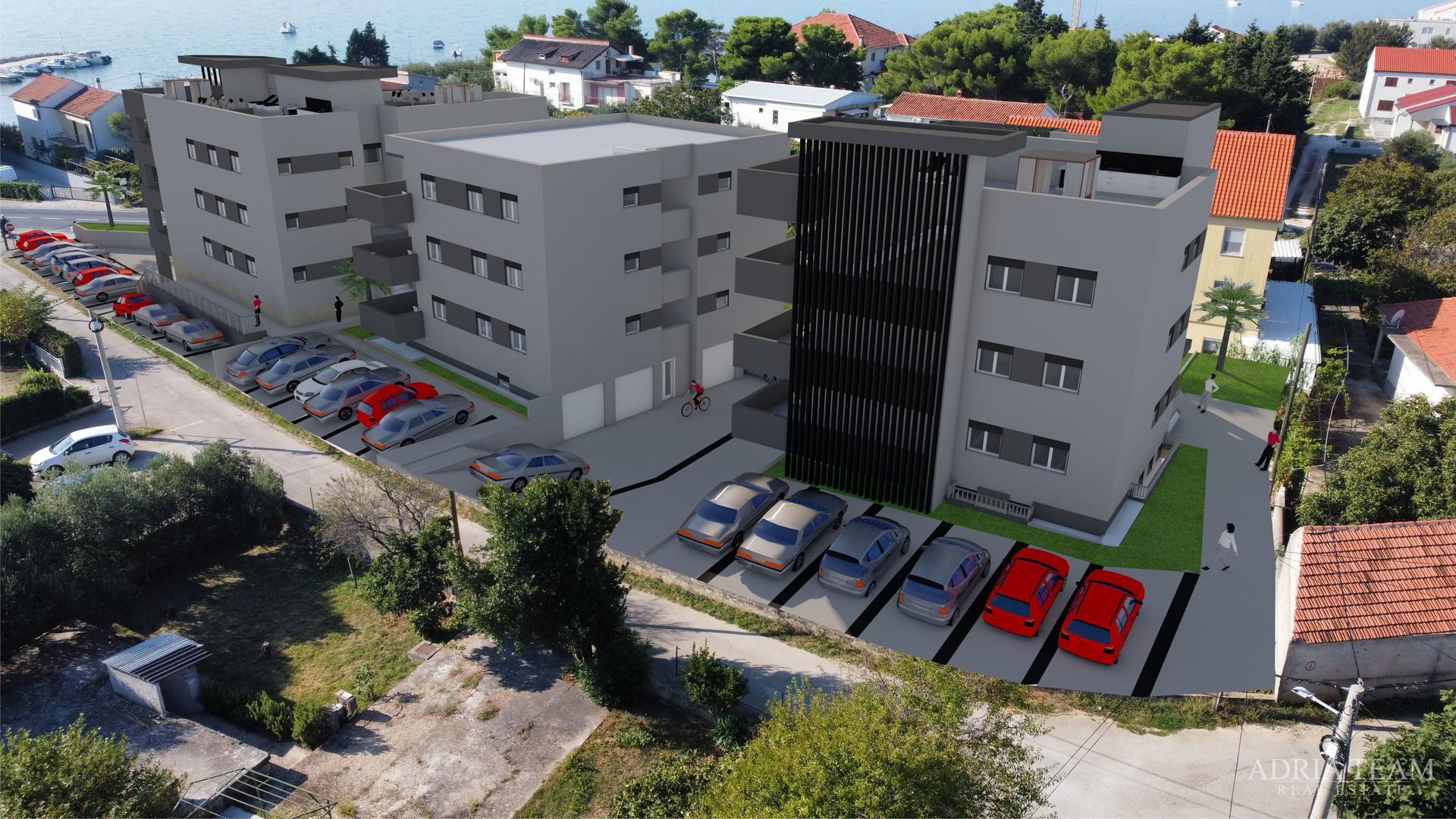APARTMENTS IN NEW BUILDING WITH SEA VIEW AND FREE PARKING - SUKOŠAN