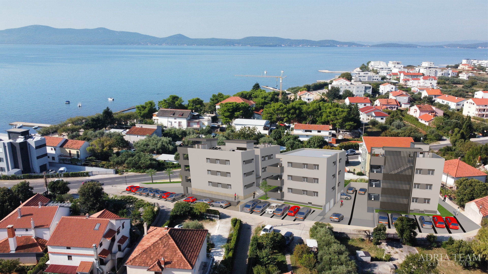 APARTMENTS IN NEW BUILDING WITH SEA VIEW AND FREE PARKING - SUKOŠAN