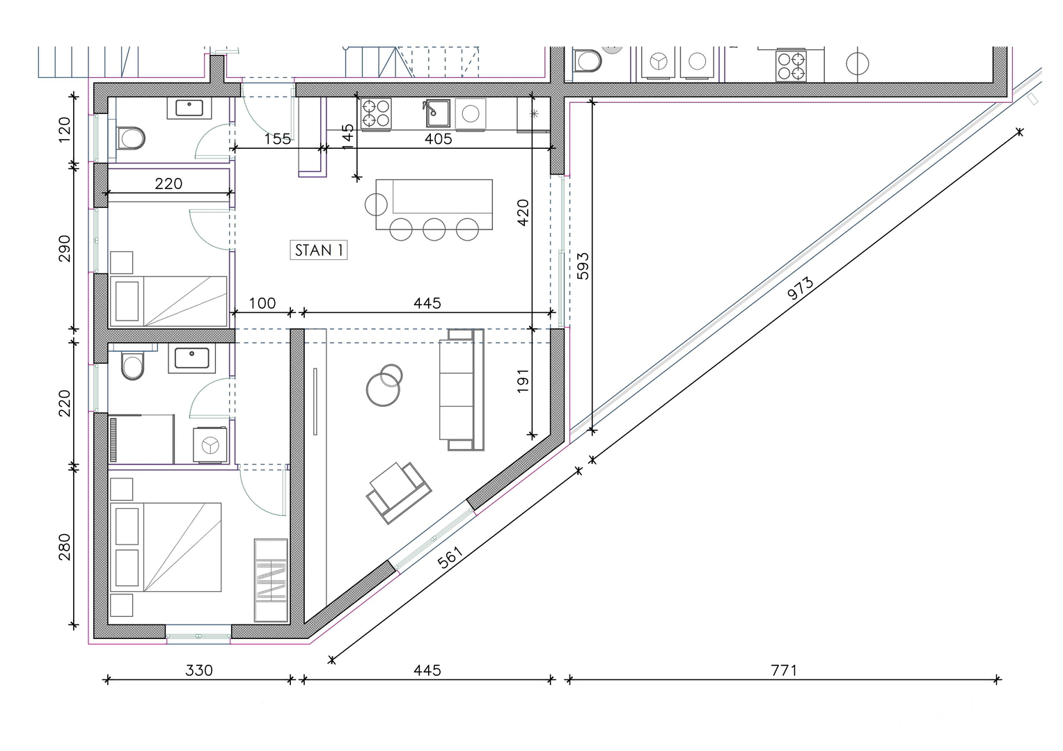 APARTMENTS IN NEW BUILDING WITH SEA VIEW AND FREE PARKING - SUKOŠAN