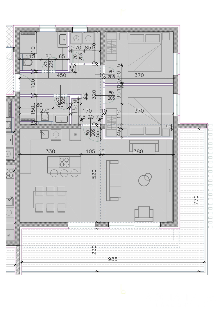 APARTMENTS IN NEW BUILDING WITH SEA VIEW AND FREE PARKING - SUKOŠAN