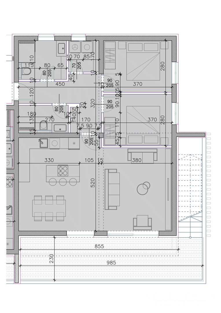 APARTMENTS IN NEW BUILDING WITH SEA VIEW AND FREE PARKING - SUKOŠAN