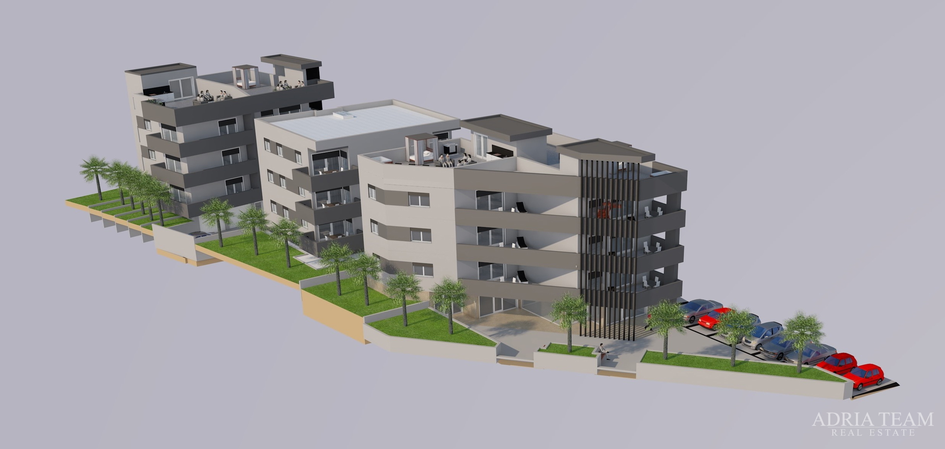 APARTMENTS IN NEW BUILDING WITH SEA VIEW AND FREE PARKING - SUKOŠAN