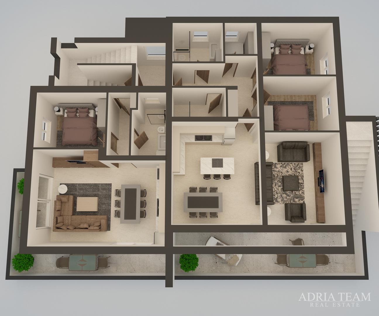 APARTMENTS IN NEW BUILDING WITH SEA VIEW AND FREE PARKING - SUKOŠAN