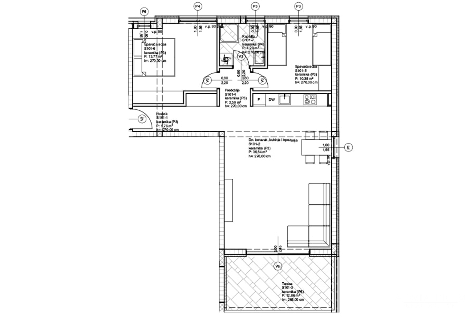 LUXURY APARTMENTS IN A RESIDENTIAL BUILDING, 70 m FROM THE SEA - PRIVLAKA - ZADAR