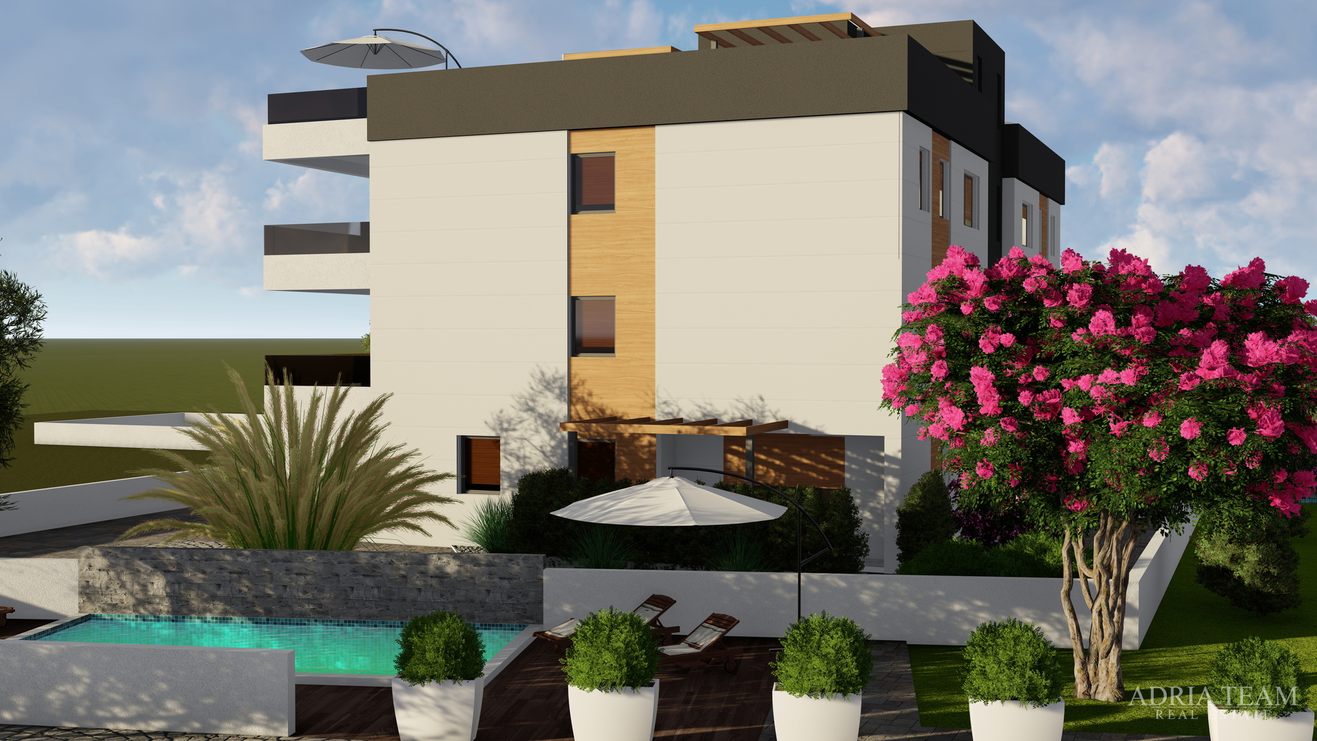LUXURY APARTMENTS IN A RESIDENTIAL BUILDING, 70 m FROM THE SEA - PRIVLAKA - ZADAR