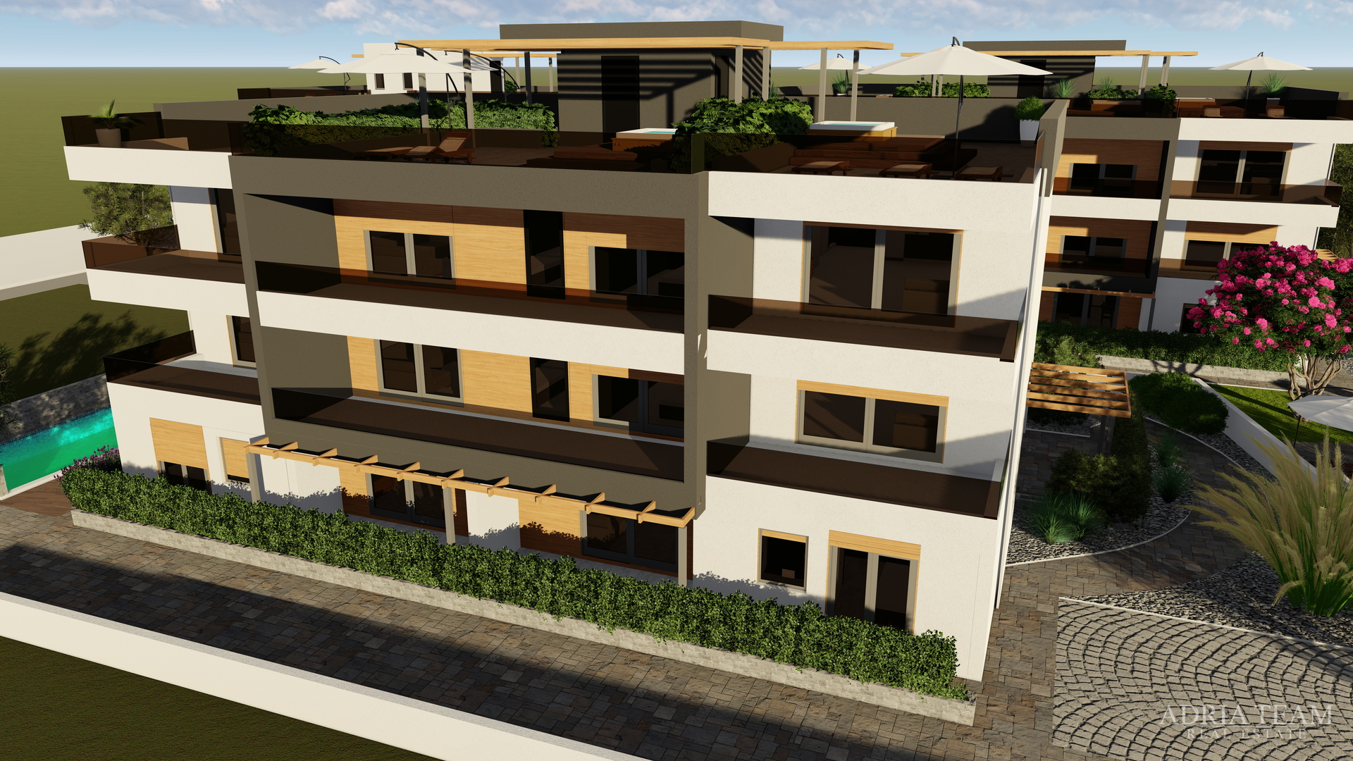 LUXURY APARTMENTS IN A RESIDENTIAL BUILDING, 70 m FROM THE SEA - PRIVLAKA - ZADAR