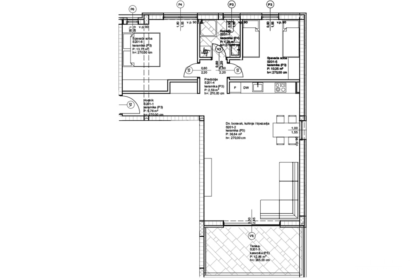 LUXURY APARTMENTS IN A RESIDENTIAL BUILDING, 70 m FROM THE SEA - PRIVLAKA - ZADAR